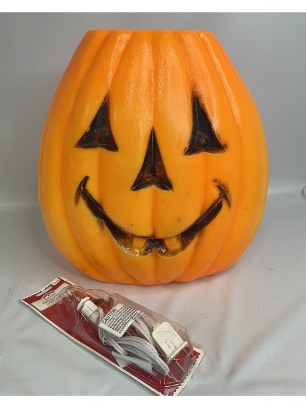 Vintage Empire Light Up Jack O Lantern Pumpkin Halloween 13" Blow Mold - 70's